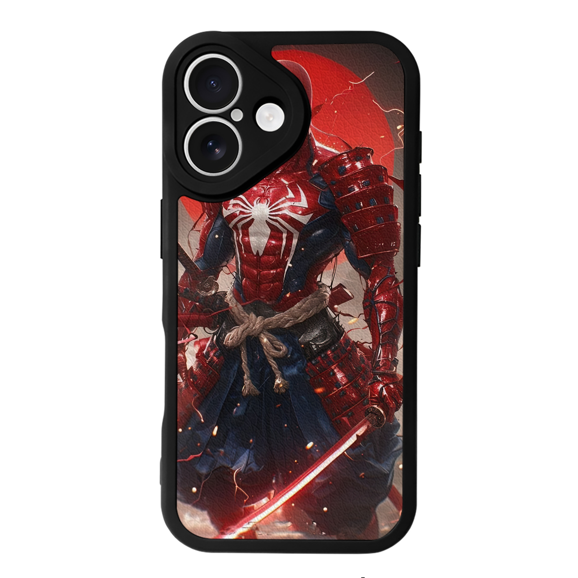 （画像用） Spider Man スパイダーマン 【iPhone 16シリーズ対応】シリコンスマホケース（レザー調） 材質：シリコン